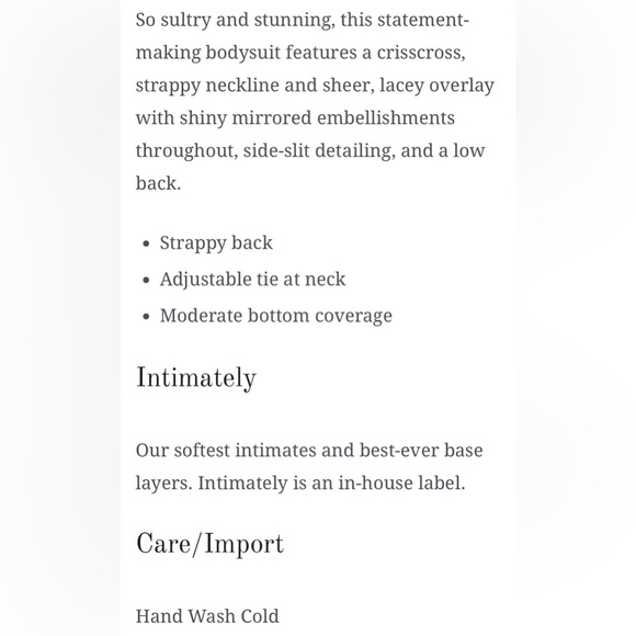 FREE PEOPLE X INTIMATELY || Smoke & Mirrors Brown Bodysuit Slip. Sz. XS - Picture 14 of 16